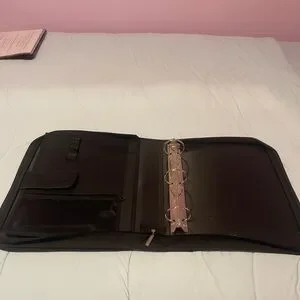 Like New Mead Five Star Blue And Black Zipper Binder