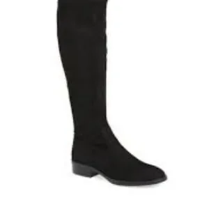 LIKE NEW SAM EDELMAN OTK PALOMA BLACK SUEDE BOOTS SIZE 7- RETAIL $398