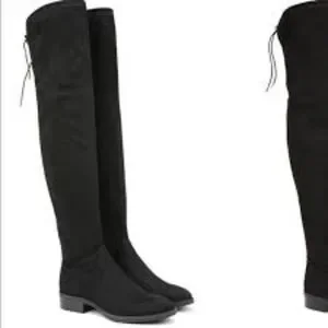 LIKE NEW SAM EDELMAN OTK PALOMA BLACK SUEDE BOOTS SIZE 7- RETAIL $398