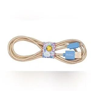 Lilly Pulitzer Charging Cord With Gold Snap