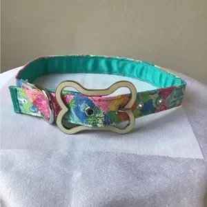 Lilly Pulitzer NWOT Large Dog Collar Unique Pattern