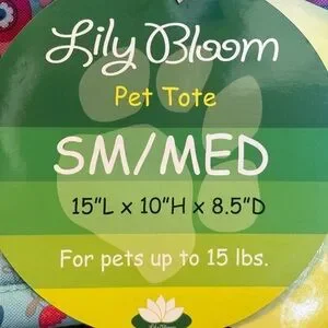 Lily Bloom Owl Print Pet Carrier Tote