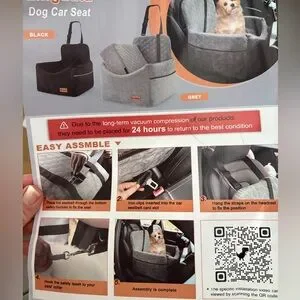 Lingusta Extra High Booster Pet/dog Car Seat- New With Tags- Pets Up To 35 Lbs