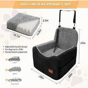 Lingusta Extra High Booster Pet/dog Car Seat- New With Tags- Pets Up To 35 Lbs