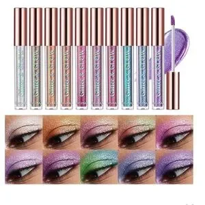 Liquid Glitter Eyeshadow Set Glitter Shimmer Eye Waterproof Long Lasting Quick