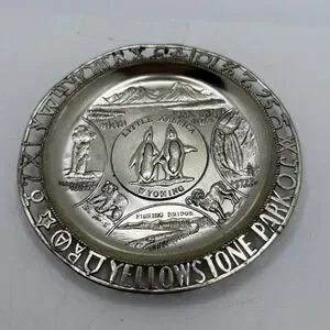 LITTLE AMERICA Wyoming Metal Cigarette Ashtray Yellowstone