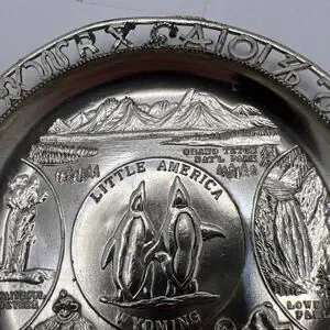 LITTLE AMERICA Wyoming Metal Cigarette Ashtray Yellowstone