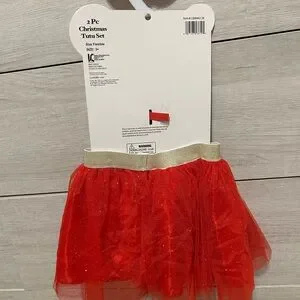Little Me 2 Piece Gingerbread Christmas Tutu Set