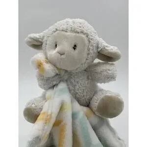 Little Miracles Zig Zag Chevron Sheep Lamb Lovey Security Blanket Costco Unisex