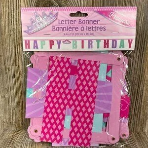 Little Princess Girls 1st Birthday Party Supply Kit Lot Set Bundle