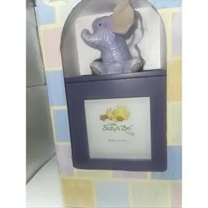 Little Suzys Zoo Baby Spinning Photo Cube Purple Elephant