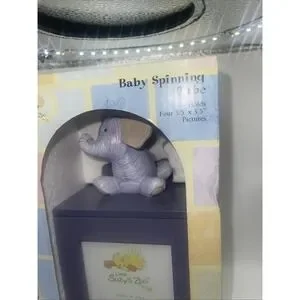 Little Suzys Zoo Baby Spinning Photo Cube Purple Elephant