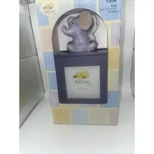 Little Suzys Zoo Baby Spinning Photo Cube Purple Elephant