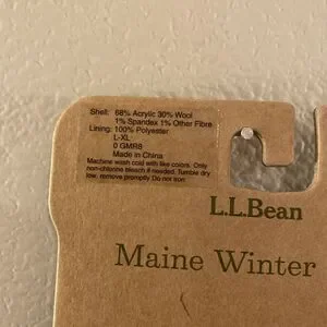 LL Bean Maine Winter Socks Womens Sz L-XL Acrylic/Wool-Blend Blue Pom Pom
