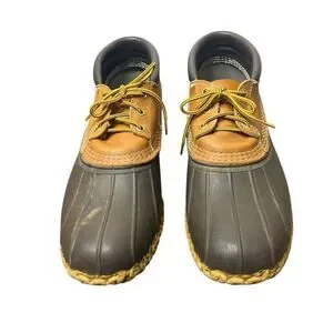 LL Bean Men’s Bean Boots Rubber Duck Boots Short Ankle Size 11 Made In USA Maine