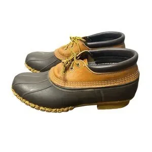 LL Bean Men’s Bean Boots Rubber Duck Boots Short Ankle Size 11 Made In USA Maine