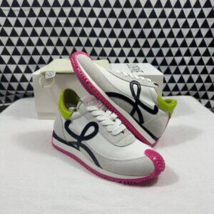 LOEWE Flow Runner Sneakers White Pink Shoes