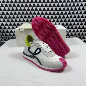 LOEWE Flow Runner Sneakers White Pink Shoes