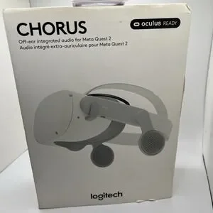 Logitech Chorus Off-Ear Integrated‎ Audio for Meta Quest 2 - White - NEW SEALED