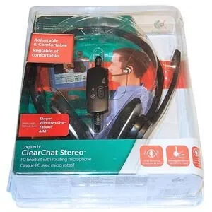 Logitech ClearChat Stereo PC Headset with Rotating Microphone NEW