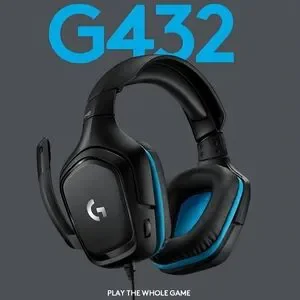 Logitech G432 Wired Gaming Headset 7.1 Surround Sound DTS Headphone W/O Box