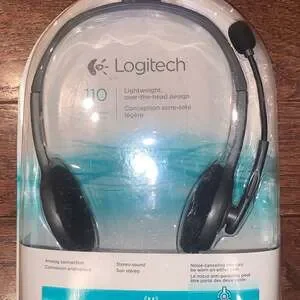 Logitech H110 Stereo Headset with Noise-Canceling Mic - New