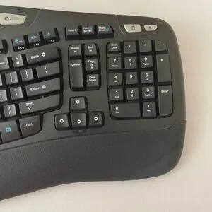 Logitech K350 Wireless Ergonomic Comfort Keyboard Black Tested NO USB DONGLE
