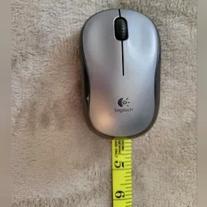 Logitech Silver Wireless Mouse Great For Smaller Hands Left Or Right Hand