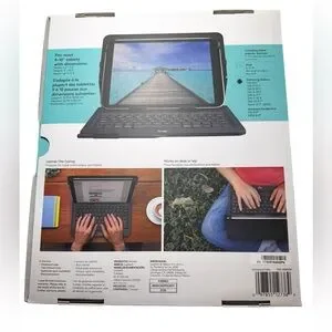 Logitech Universal Folio Tablet Keyboard Cover Case 9-10" IOS Android Windows