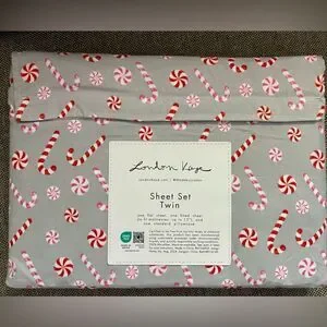 London Kaye Christmas Size Twin Sheet Set