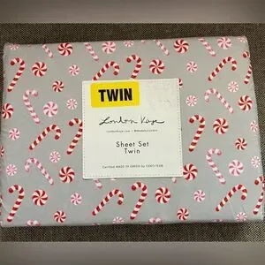 London Kaye Christmas Size Twin Sheet Set