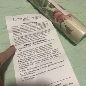 Longaberger Botanical Fields Wallpaper Border Full Roll