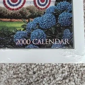 Longaberger Collectors Club 2000 Calendar New Sealed Art Gazebo Hydrangea