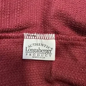 Longaberger SERVE IT UP Basket Paprika Liner