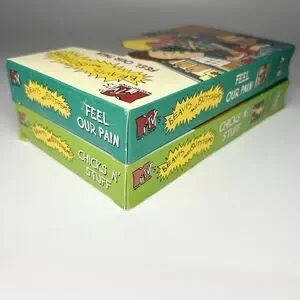 Lot Of 2 Beavis And Butthead MTV VHS Tapes Feel Our Pain & Chicks N’ Stuff VTG