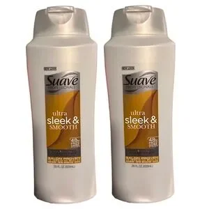 Lot of 2 Suave Professionals Ultra Sleek & Smooth 48H Frizz Control Conditioner