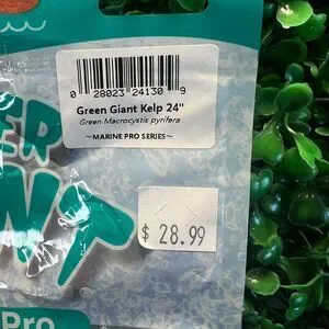 Lot Of 3 Weco Marine Pro Series 24" Green Giant Kelp 9" & 6" Bushy Kelp Aquarium