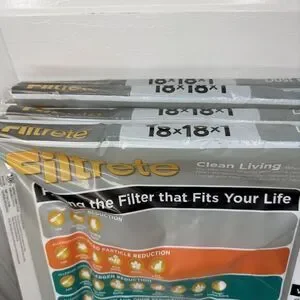 Lot Of 4 Filtrete 18x18x1" Air Filter MPR 300 MERV 5 Dust Reduction Filter