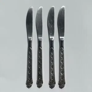 Lot Of 4 Oneida Northland SAN FRANCISCO Stainless Korea Dinner Knives 8.5" K1MS