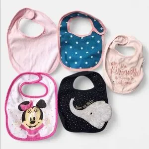 Lot of 5 Baby Bibs – Disney Carter’s Cloud Island