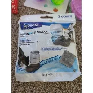 Lot Of 5 Cat Supplies New Or Like New - Dish Collar Leash Ball Toys Can Lids
