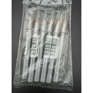 Lot of 6 ~ Jordana 4” Silver Eyeliner Pencils - NEW