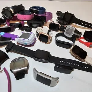 Lot Of Fitness Trackers Smart Watches Various Brands For Parts Or Repair