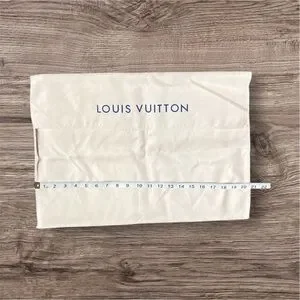 Louis Vuitton Cream Wallet Dust Bag 20.5" (W) x 14.25" (H)