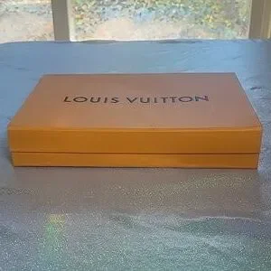 Louis Vuitton LV Vintage Display Prop Closet Organizer Yellow Box