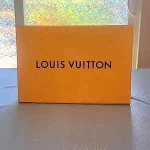 Louis Vuitton LV Vintage Display Prop Closet Organizer Yellow Box