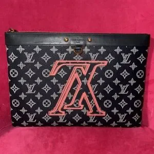 Louis Vuitton Monogram Ink Upside Down LV Apollo GM Pochette Pouch Bag