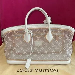 Louis Vuitton transparent lace lockit east west satchel purse