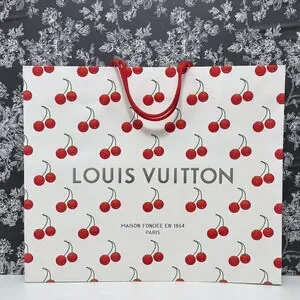 Louis Vuitton x Takashi Murakami Cherry Packaging 19x16x9" Large Shopping Bag