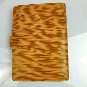 LOUIS VUITTON Yellow Epi Agenda PM Day Planner Cover Leather